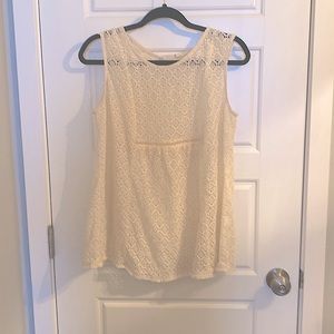 70s 🧡☮️ white knit top